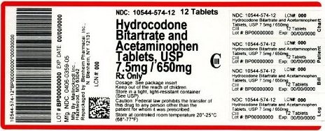 HYDROCODONE BITARTRATE AND ACETAMINOPHEN